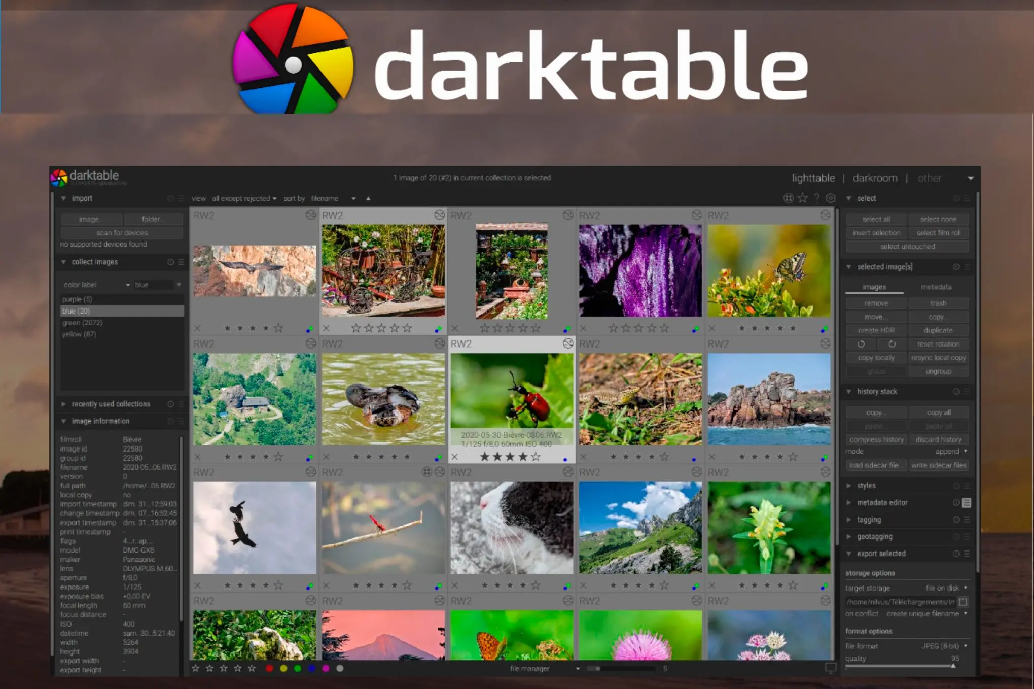 Darktable als Alternative..